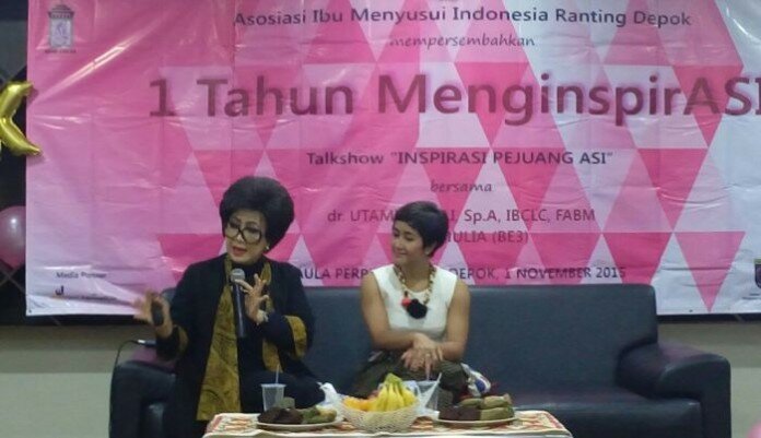 Di Depok, artis ini ajak para suami ikut kelas menyusui